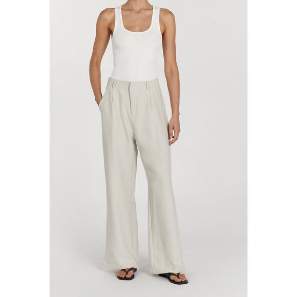 DISSH Rowan Bone Pant Wide Leg High Waist Trousers Size 10 Capsule Classic Chic - Picture 5 of 16